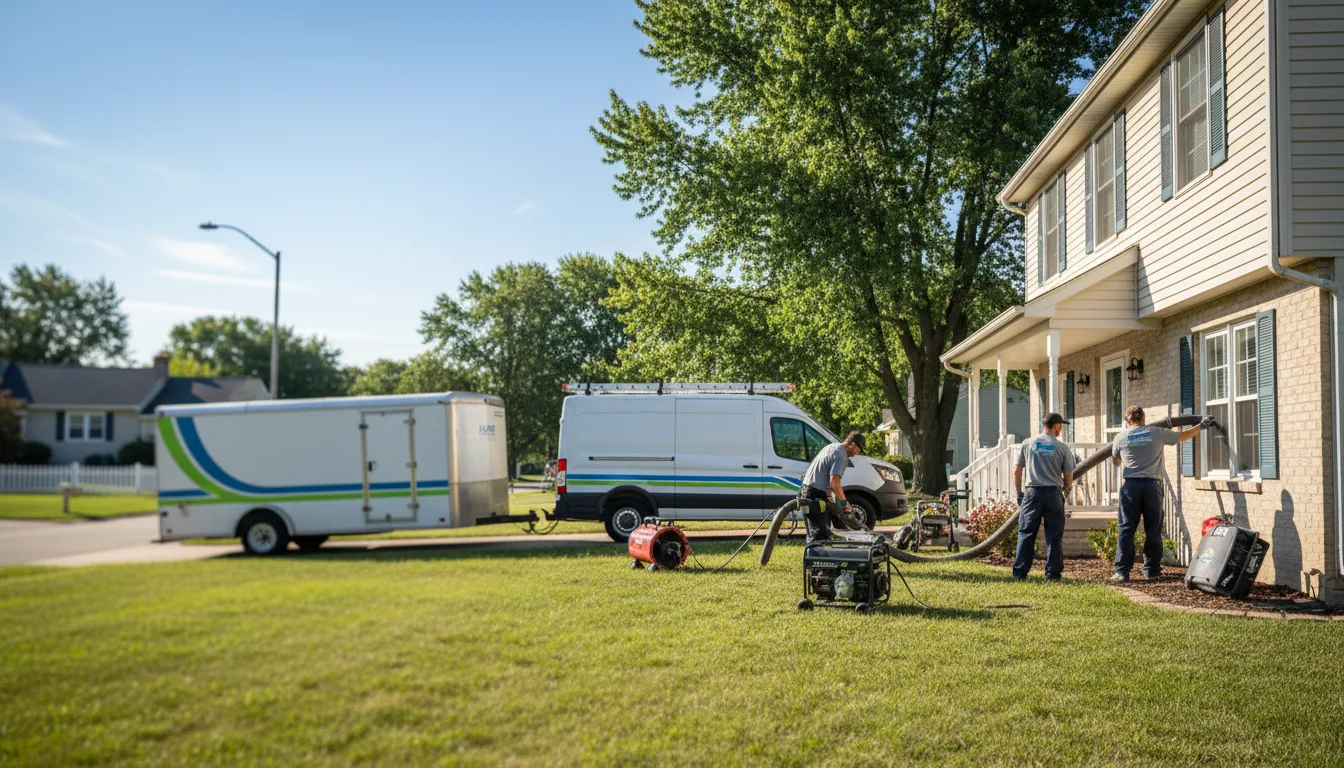 Flooded Basement Restoration And Cleanup With Repair in Avon, IN near me